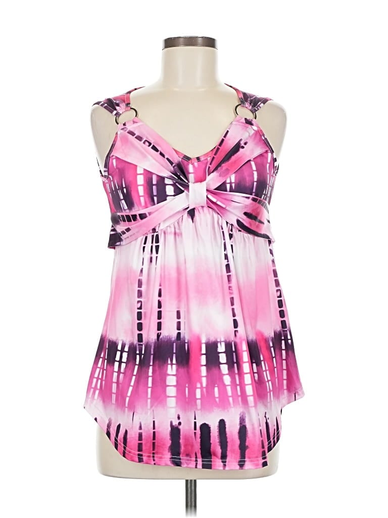 Pre-owned Unbranded Sleeveless Blouse In Pink