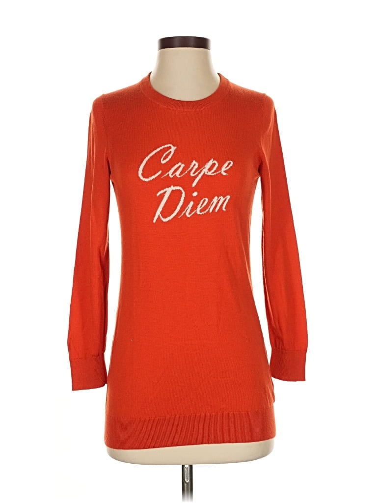 Pre-owned Banana Republic Pullover Sweater In Orange