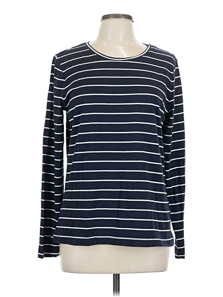 Banana Republic Factory Store Long Sleeve T-shirt In Blue