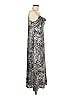 Calvin Klein Animal Print Silver Black Cocktail Dress Size 8 - photo 4