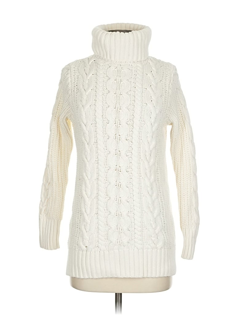 Pre-owned Gap Turtleneck Sweater In White