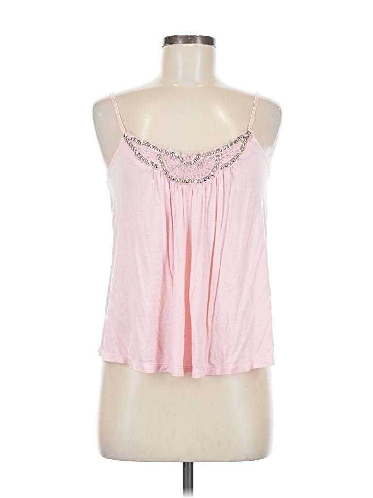 Pre-owned Candies Candie's Tank Top Pink Strapless Neckline Tops