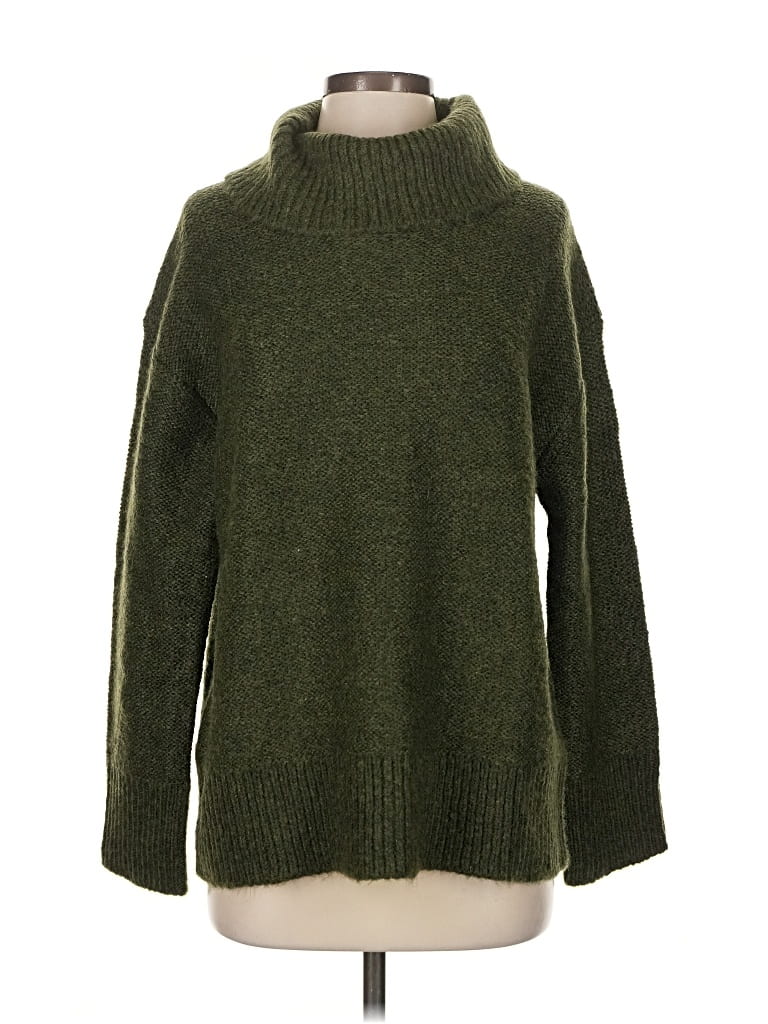 Banana Republic Factory Store Turtleneck Sweater In Green