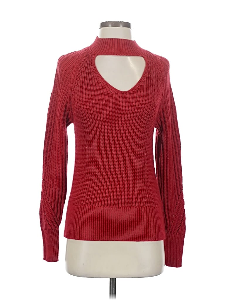 Pre-owned Inc International Concepts Turtleneck Sweater In Red