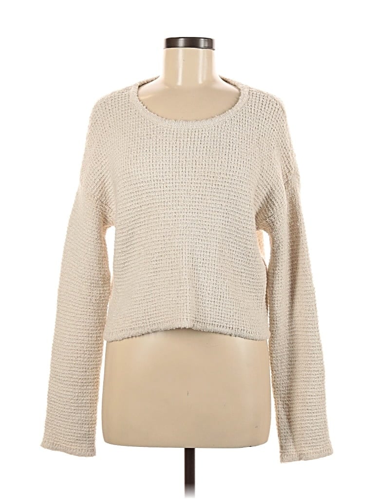 Pre-owned La Hearts Pullover Sweater In White