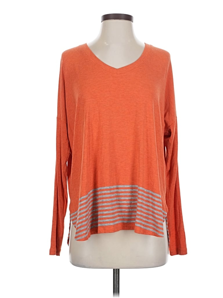 Pre-owned Cabi Long Sleeve T-shirt In Orange