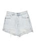 Zara Blue Denim Shorts Size 4 - photo 1