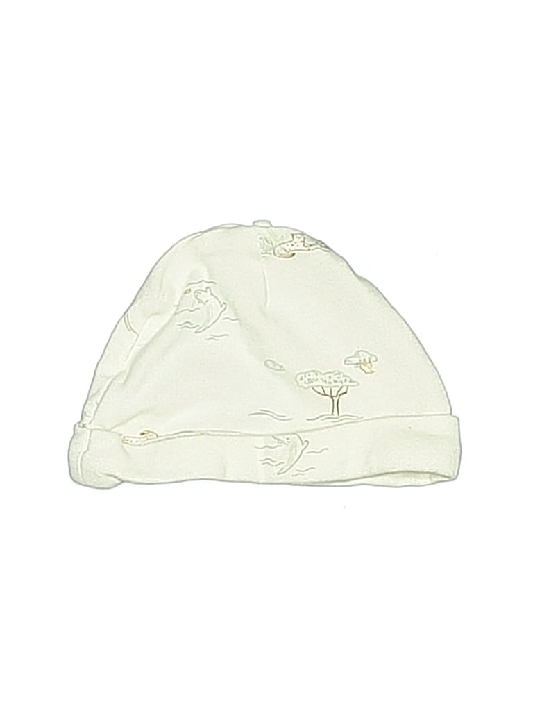 Pre-owned Carter's Babies' Beanie Hat In White