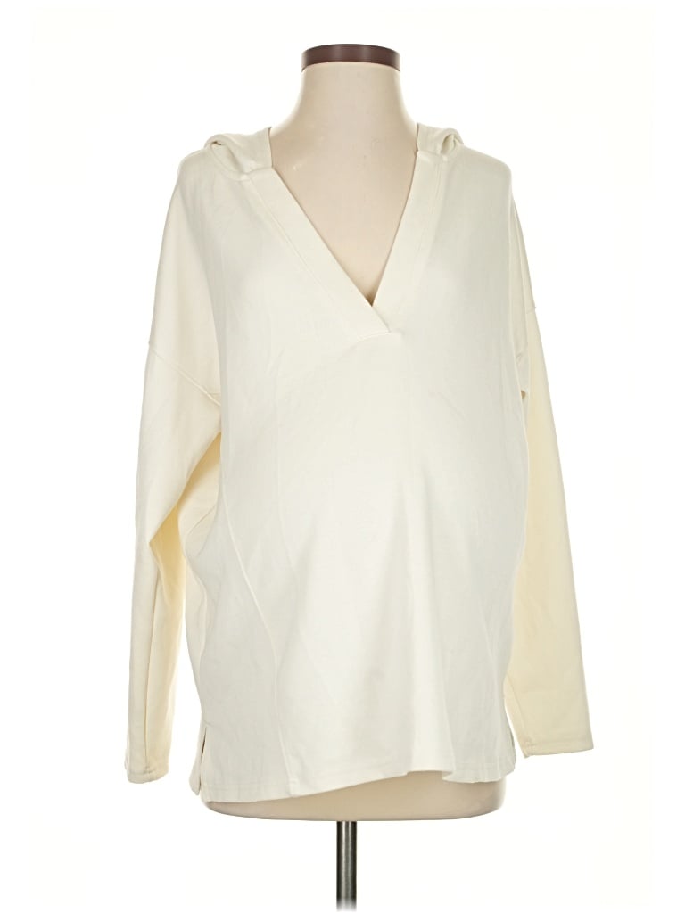 Pre-owned Motherhood Pullover Sweater In White