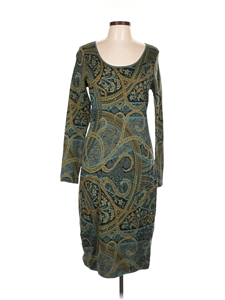 Pre-owned Peruvian Connection Cocktail Dress In Blue