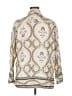 H&M Paisley Silver Long Sleeve Blouse Size L - photo 2