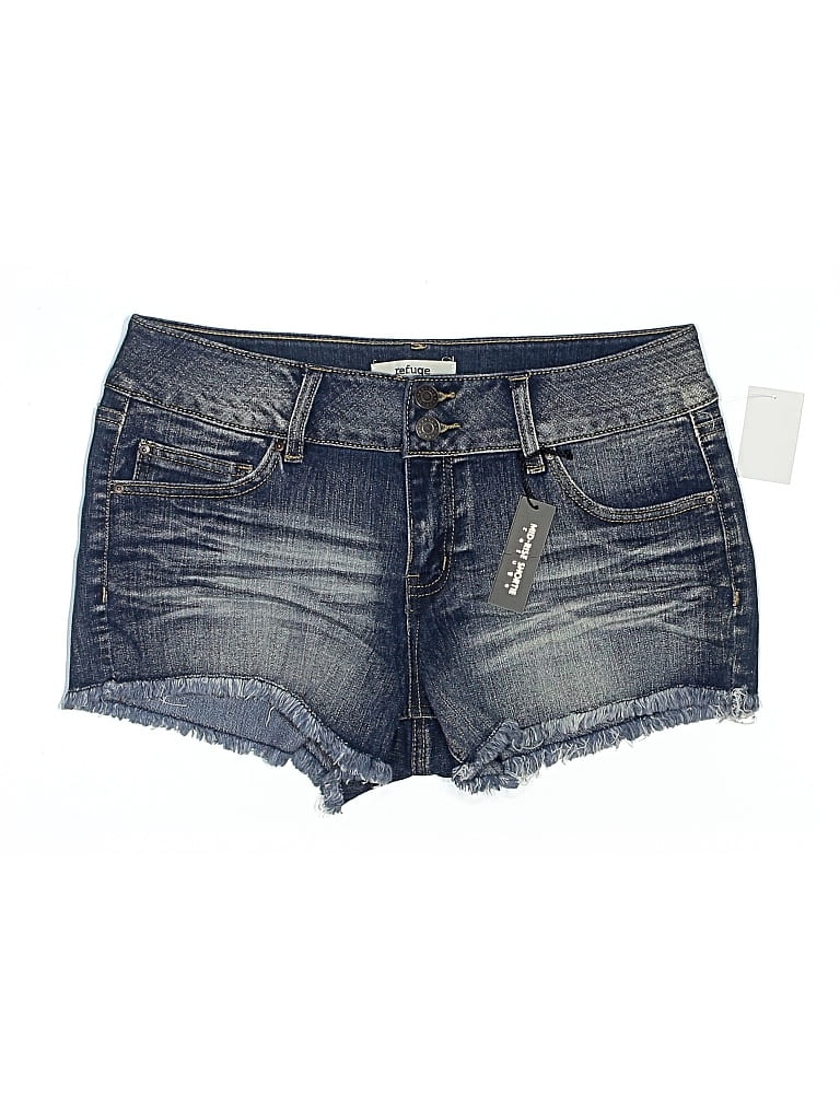 Refuge Denim Shorts In Blue