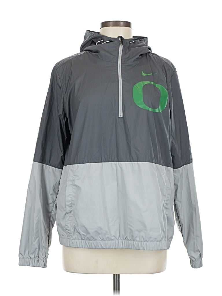 Pre-owned Nike Windbreaker Jacket In Gray
