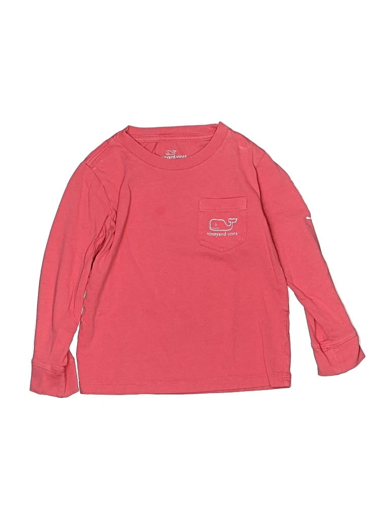 Pre-owned Vineyard Vines Kids' Long Sleeve T-shirt In Pink