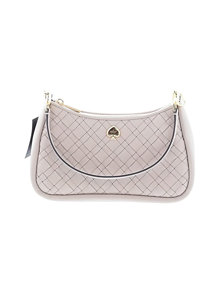 Kate Spade New York Leather Satchel In Gray