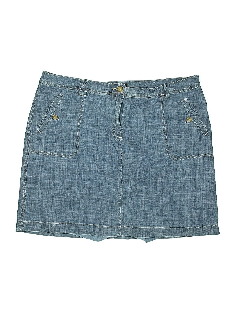 Pre-owned Karen Scott Denim Shorts In Blue
