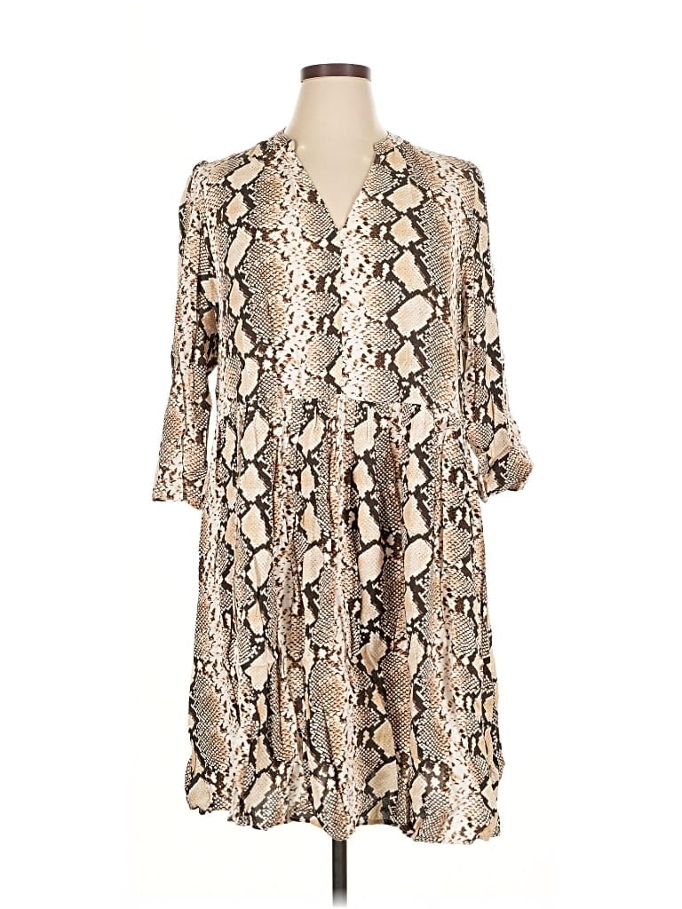 Pre-owned Maeve By Anthropologie Casual Dress In Brown