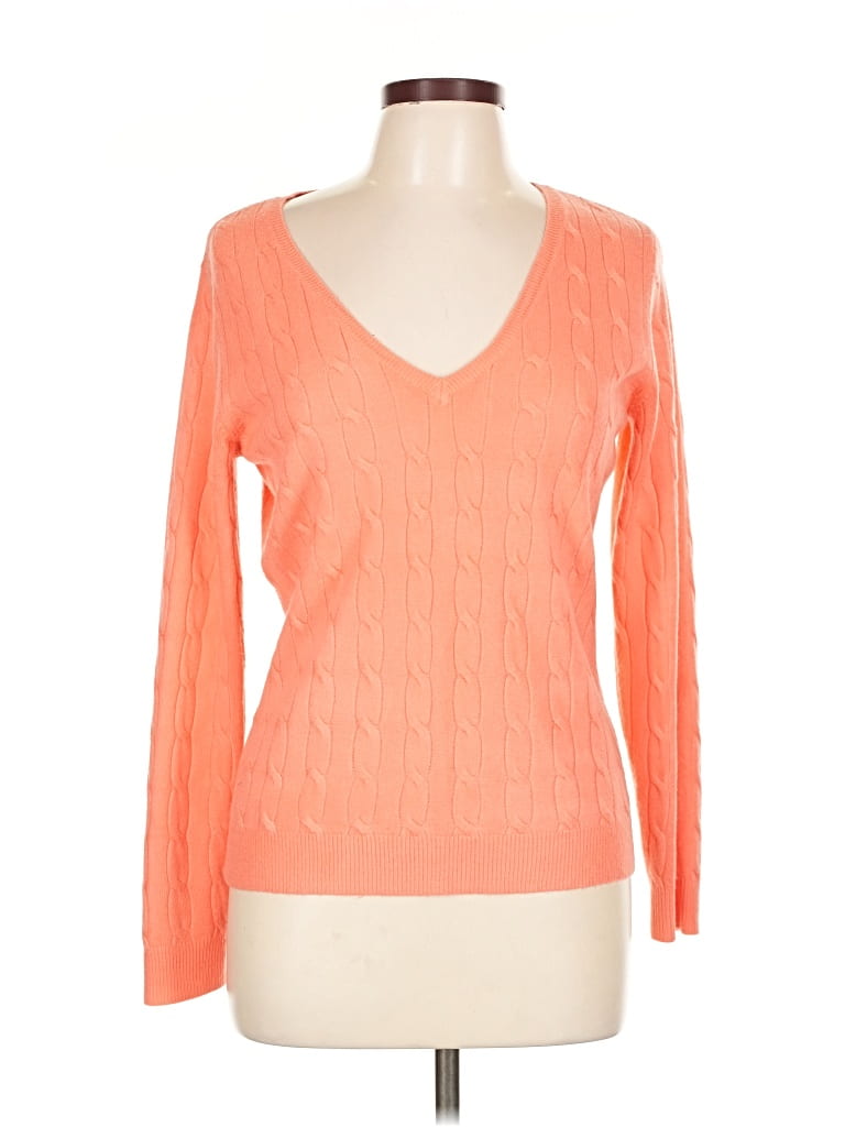 Pre-owned New York And Company Pullover Sweater In Orange