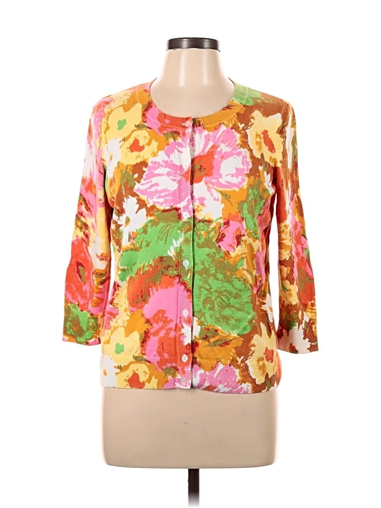 Pre-owned Talbots Cardigan Sweater In Pink