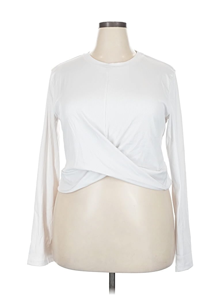 CIDER Pre-owned Long Sleeve T-shirt In White