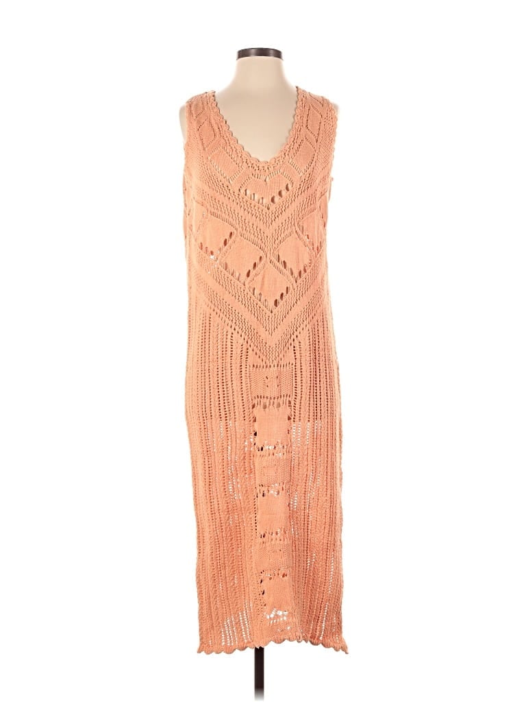 Pre-owned Fp Beach Casual Dress In Orange