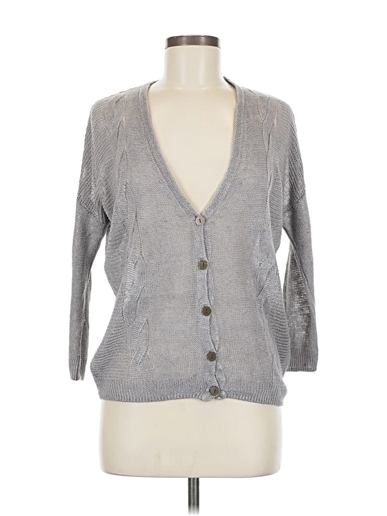 Pre-owned Unbranded Cardigan Sweater In Gray