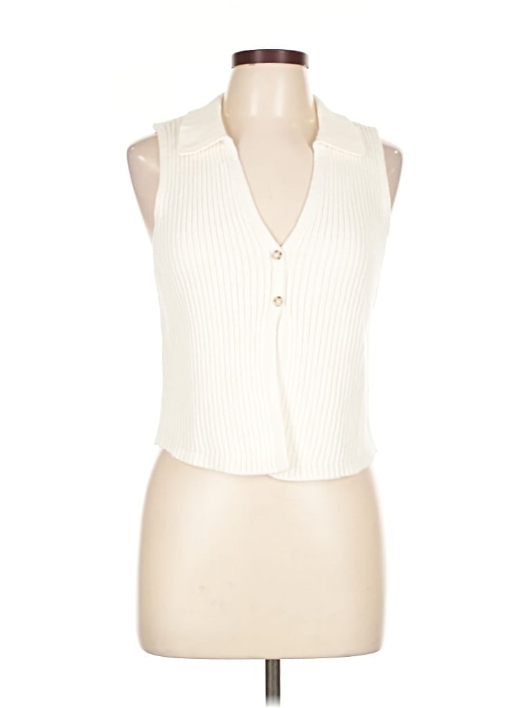 Pre-owned No Boundaries Sweater Vest In White