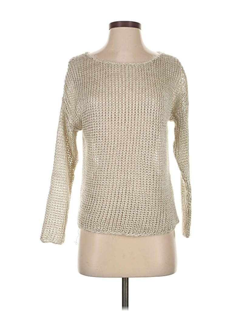 Pre-owned Vince Pullover Sweater In White