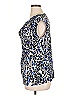 Grace Animal Print Blue Sleeveless Blouse Size 1X - photo 5