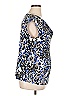 Grace Animal Print Blue Sleeveless Blouse Size 1X - photo 4