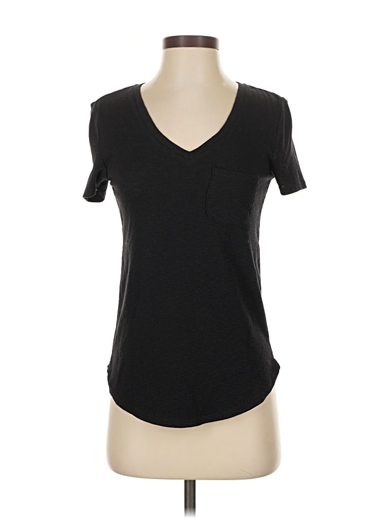 Pre-owned Marled Short Sleeve T-shirt In Black