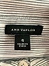 Ann Taylor 100% Cotton Stripes Gray Long Sleeve Button-Down Shirt Size 4 - photo 7