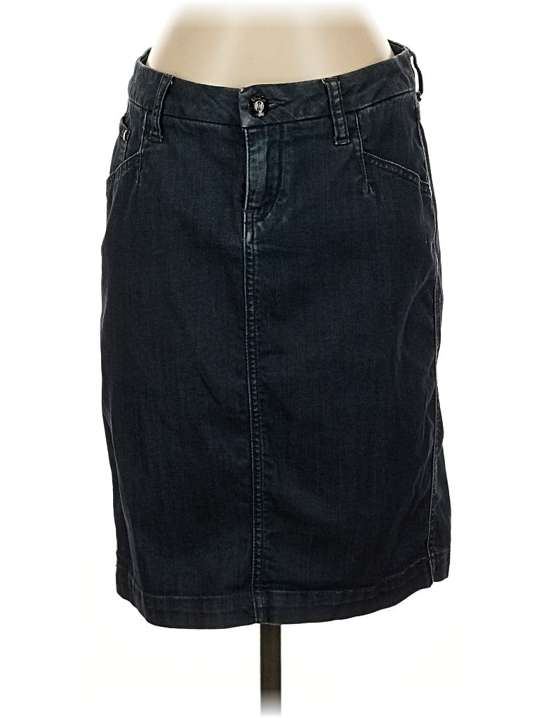 Pre-owned Level 99 Denim Skirt In Blue