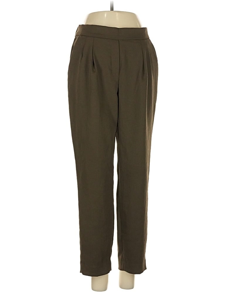 Pre-owned Babaton Casual Pants In Green