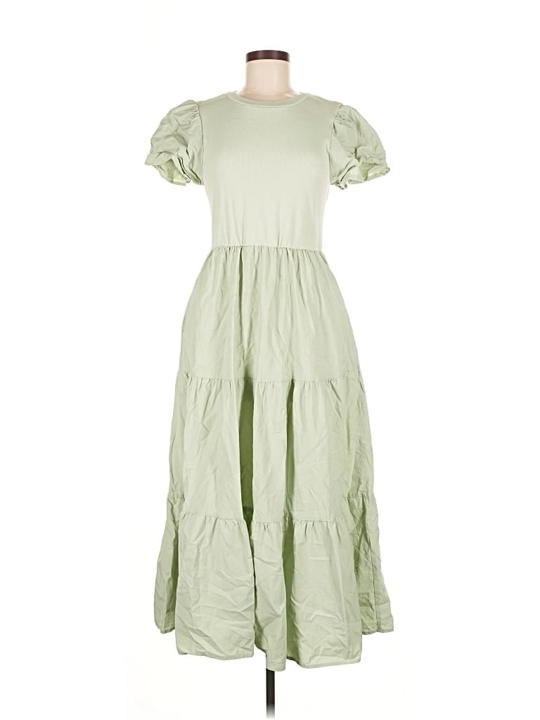 Pre-owned Btfbm Casual Dress In Green