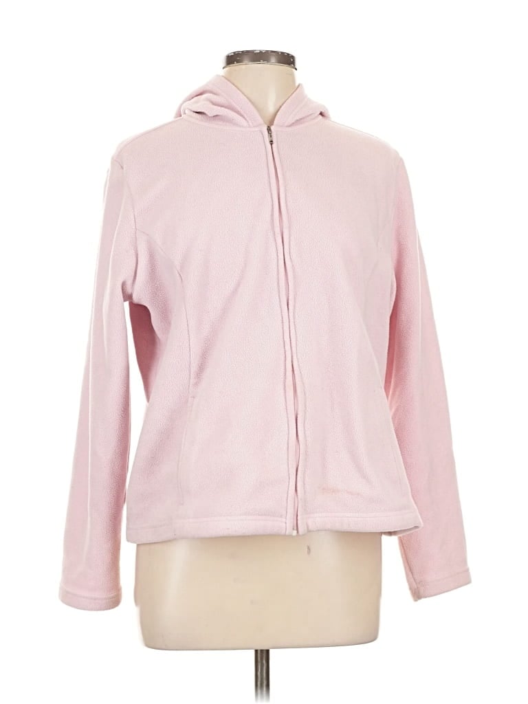 Pre-owned L.l.bean Zip Up Hoodie In Pink