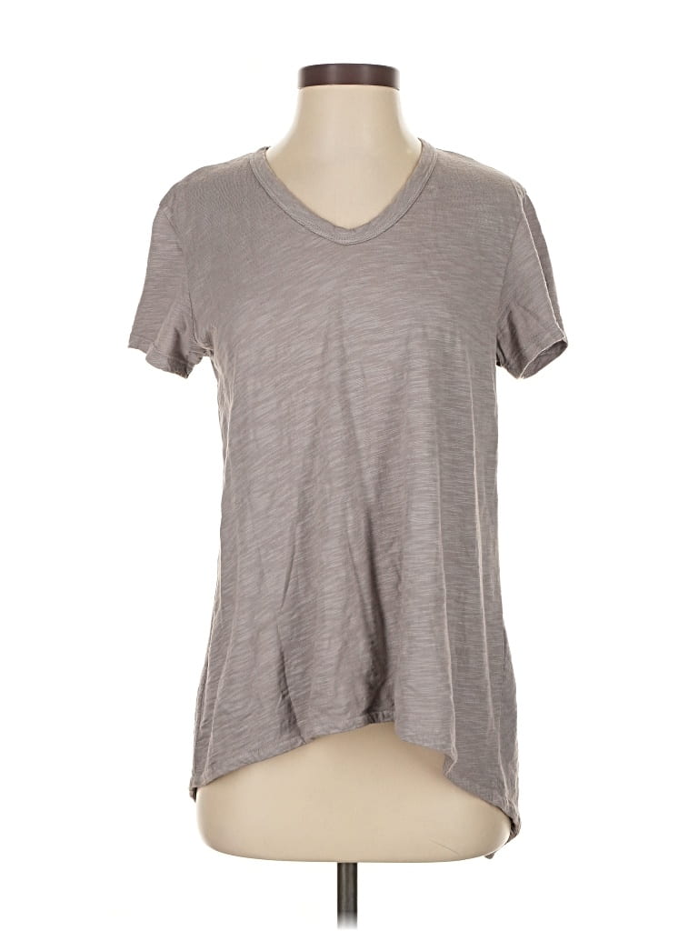 Pre-owned Wilt Short Sleeve Top Gray V Neck Tops