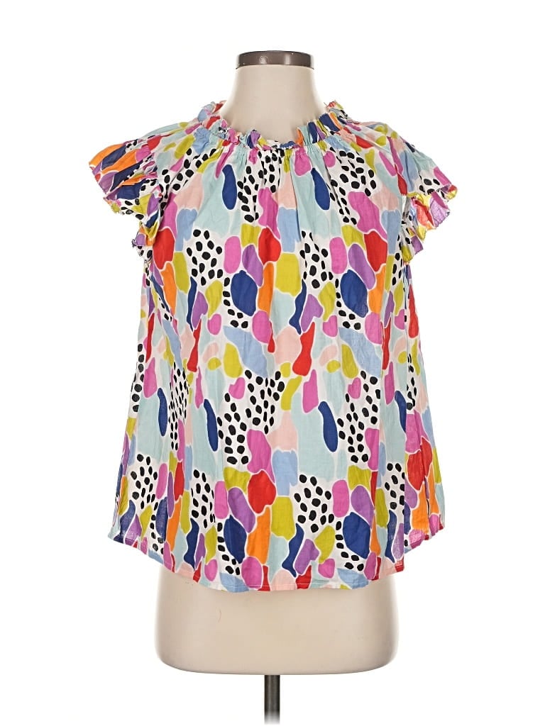 Pre-owned Thml Short Sleeve Blouse In Pink