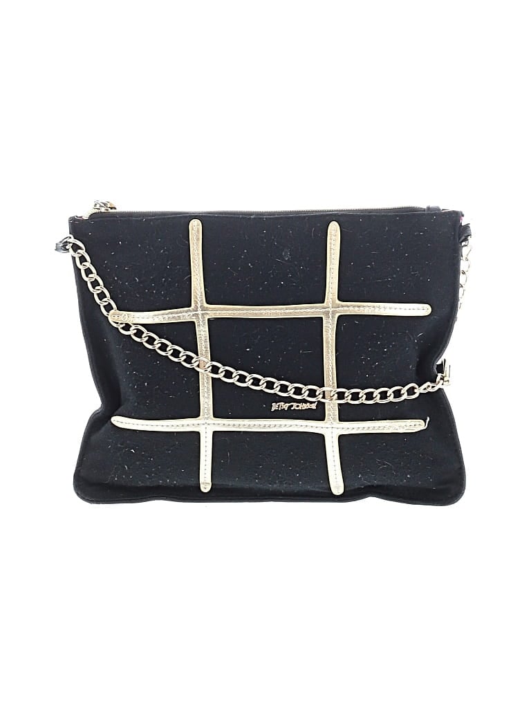 Pre-owned Betsey Johnson Crossbody Bag In Black