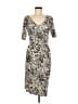 Sara Campbell Graphic Gray Cocktail Dress Size 6 - photo 1