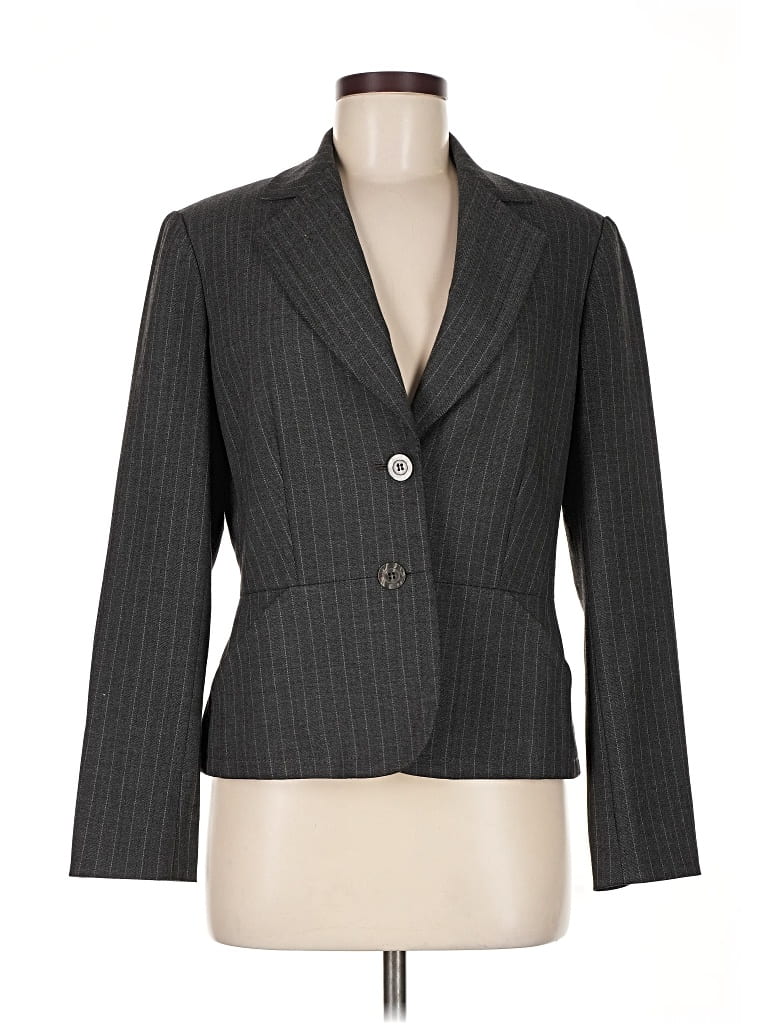 Pre-owned Jones New York Blazer Jacket In Gray