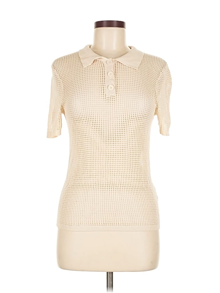 Pre-owned Motf Pullover Sweater In White