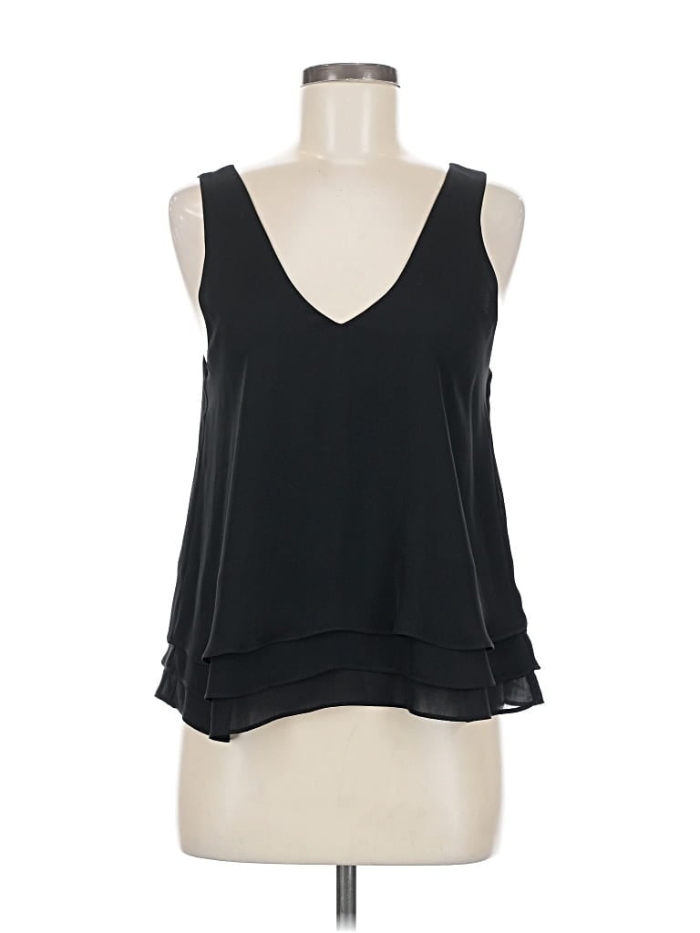 Pre-owned Parker Sleeveless Blouse In Black