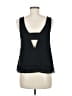 Parker 100% Polyester Black Sleeveless Blouse Size M - photo 2