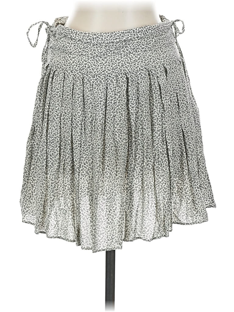 Pre-owned H&m Casual Skirt In Silver