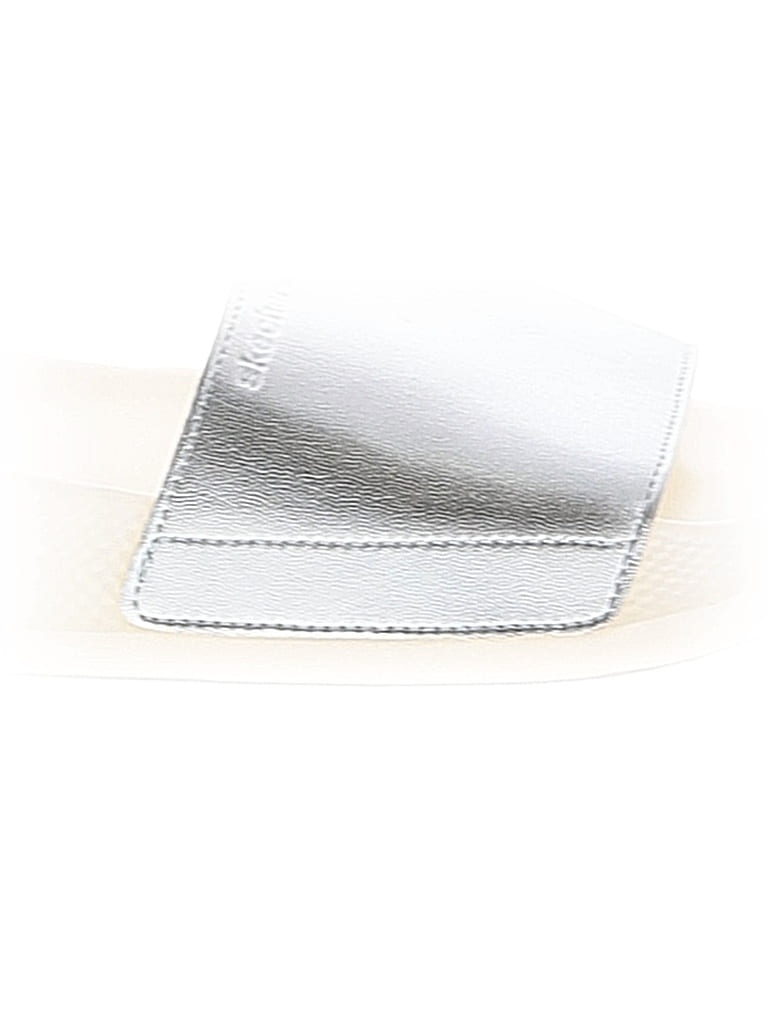 Pre-owned Skechers Sandals In Silver