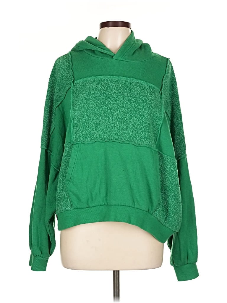 Pre-owned Aerie Pullover Hoodie In Green