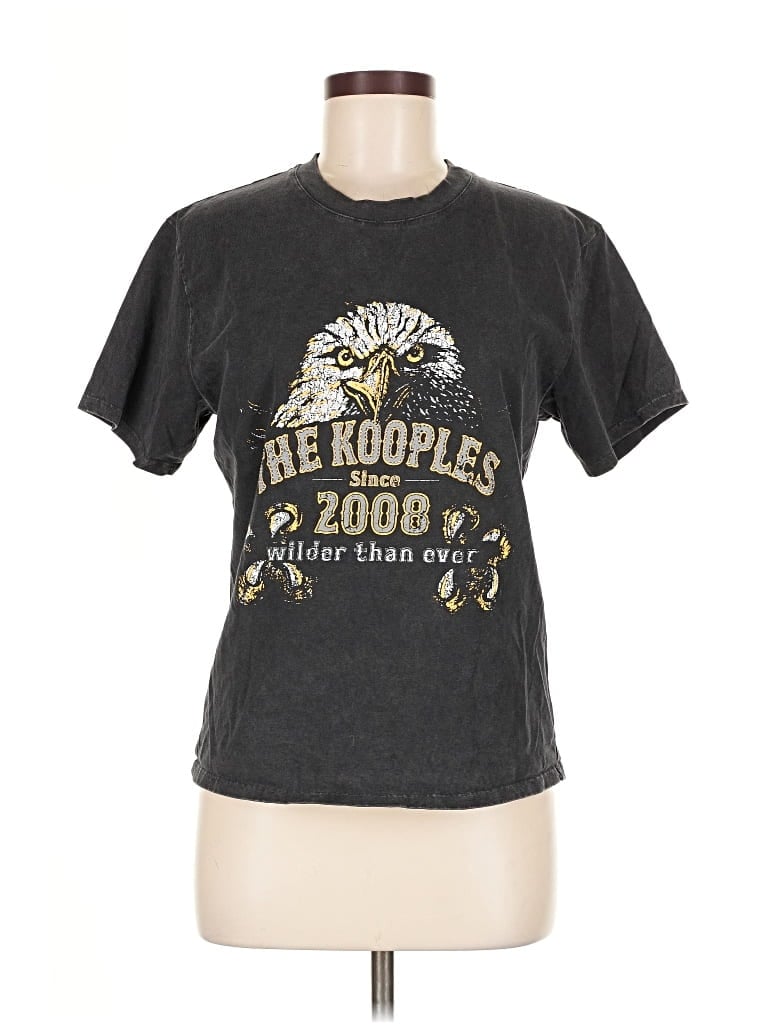 Pre-owned The Kooples Short Sleeve T-shirt In Gray