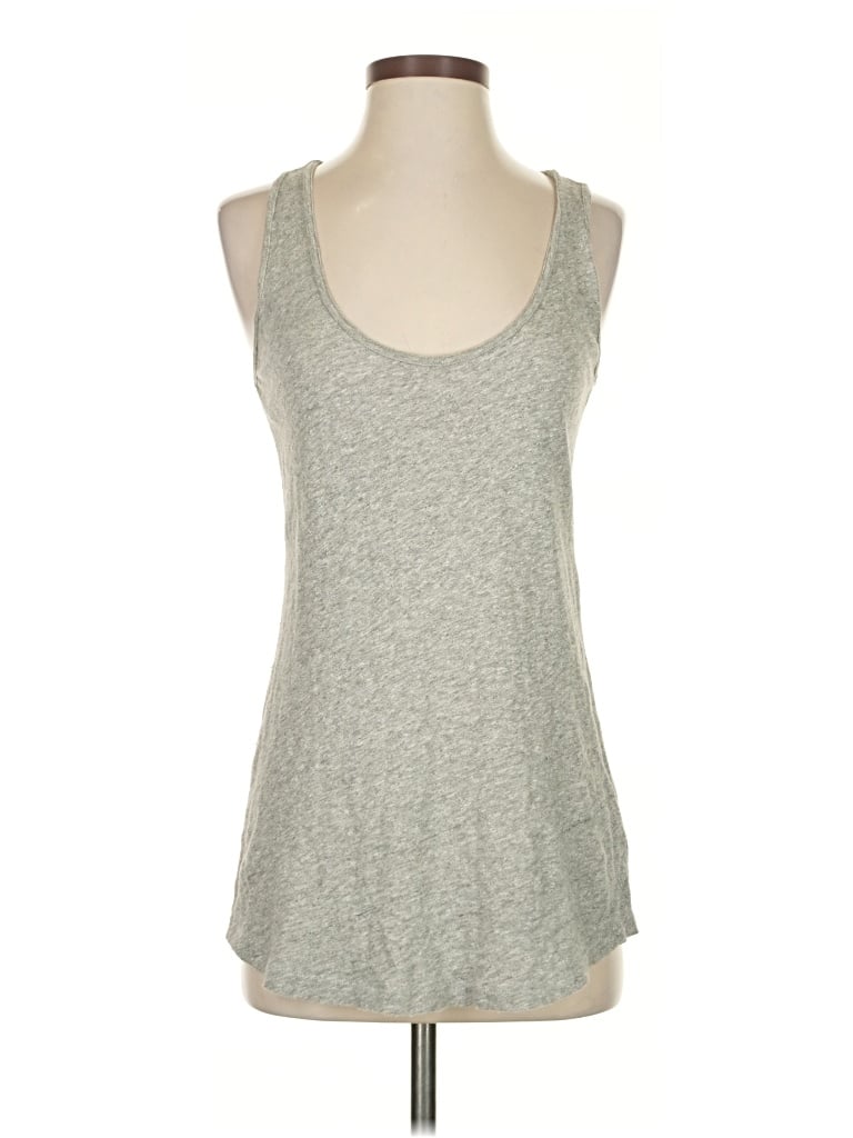 Pre-owned Cabi Tank Top Gray Halter Neckline Tops