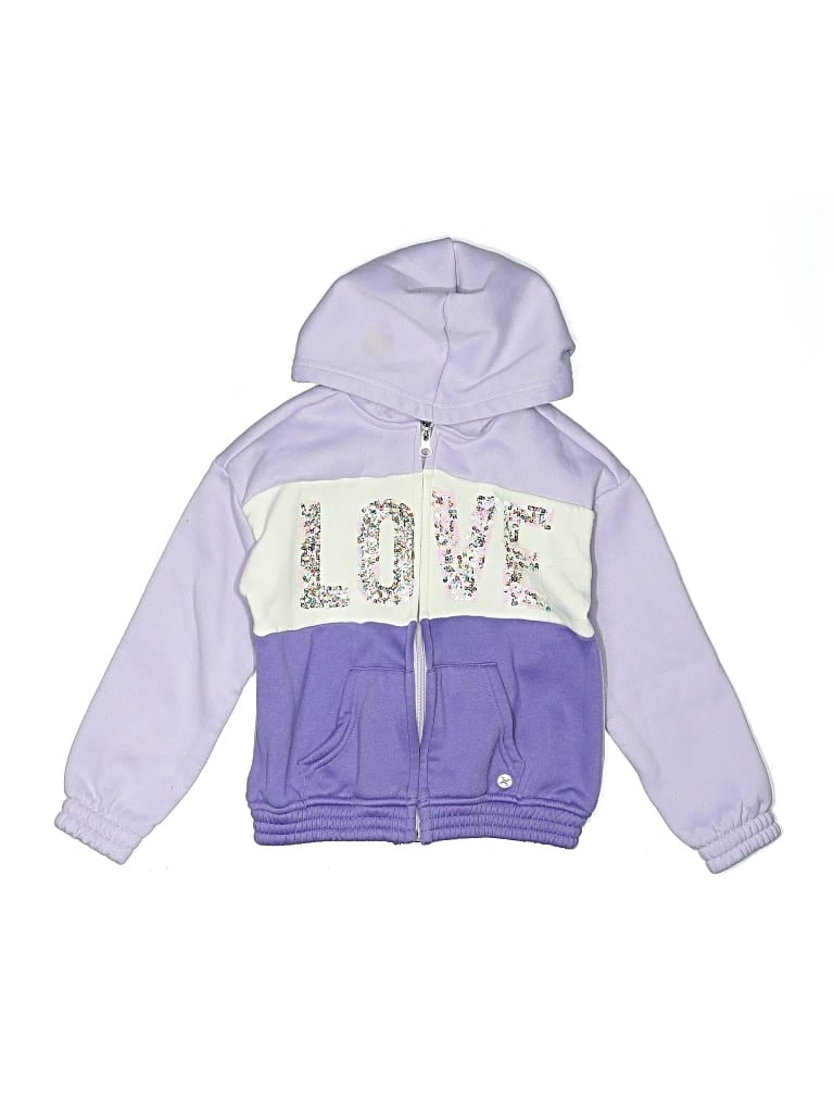 Pre-owned Rbx Kids' Zip Up Hoodie In Purple